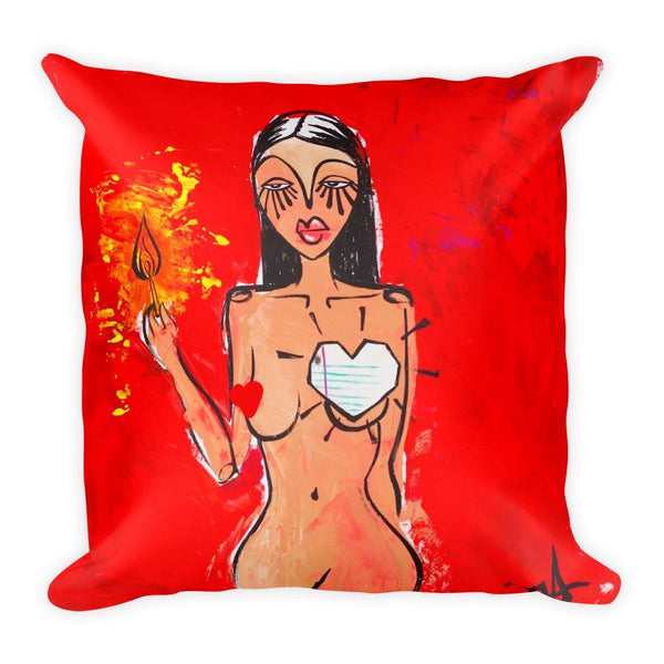 You're Playing With Fire Square Pillow